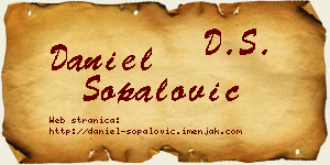 Daniel Šopalović vizit kartica